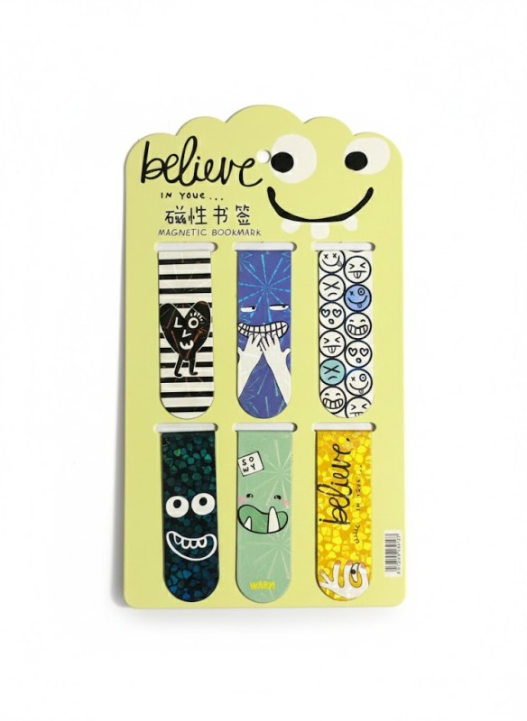 Magnetic Bookmarks - Per 6 Pieces